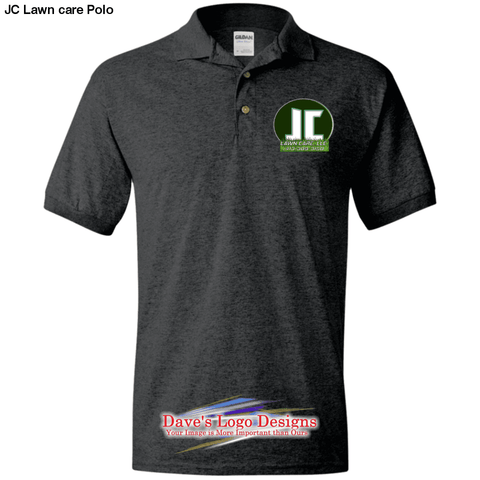 JC Lawn care Polo - Dark Heather / S - Shirts