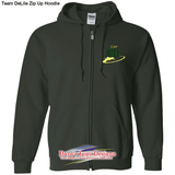 Team DeLila Zip Up Hoodie - Forest Green / S - Sweatshirts
