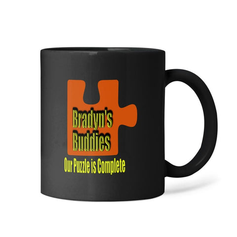 Bradyn's Buddies Black Coffee Mug