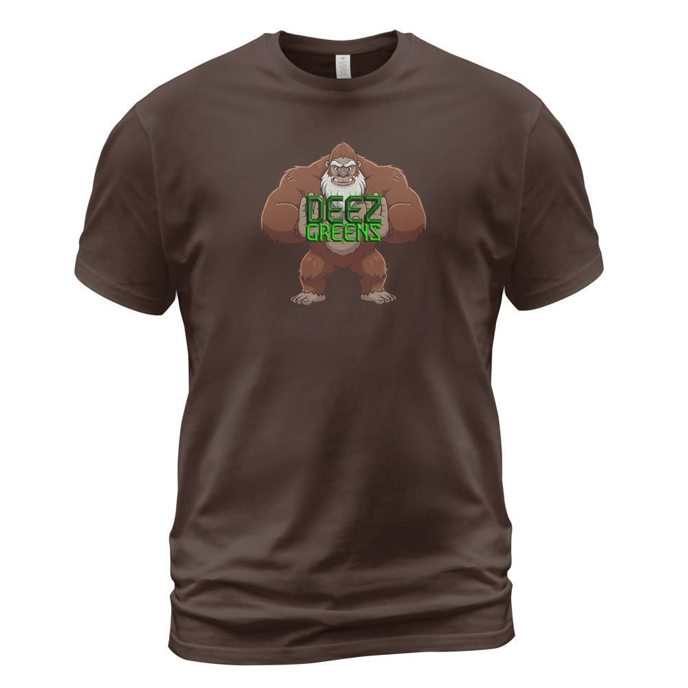 Deez Greens Logo - Sasquatch and name (Center Chest)