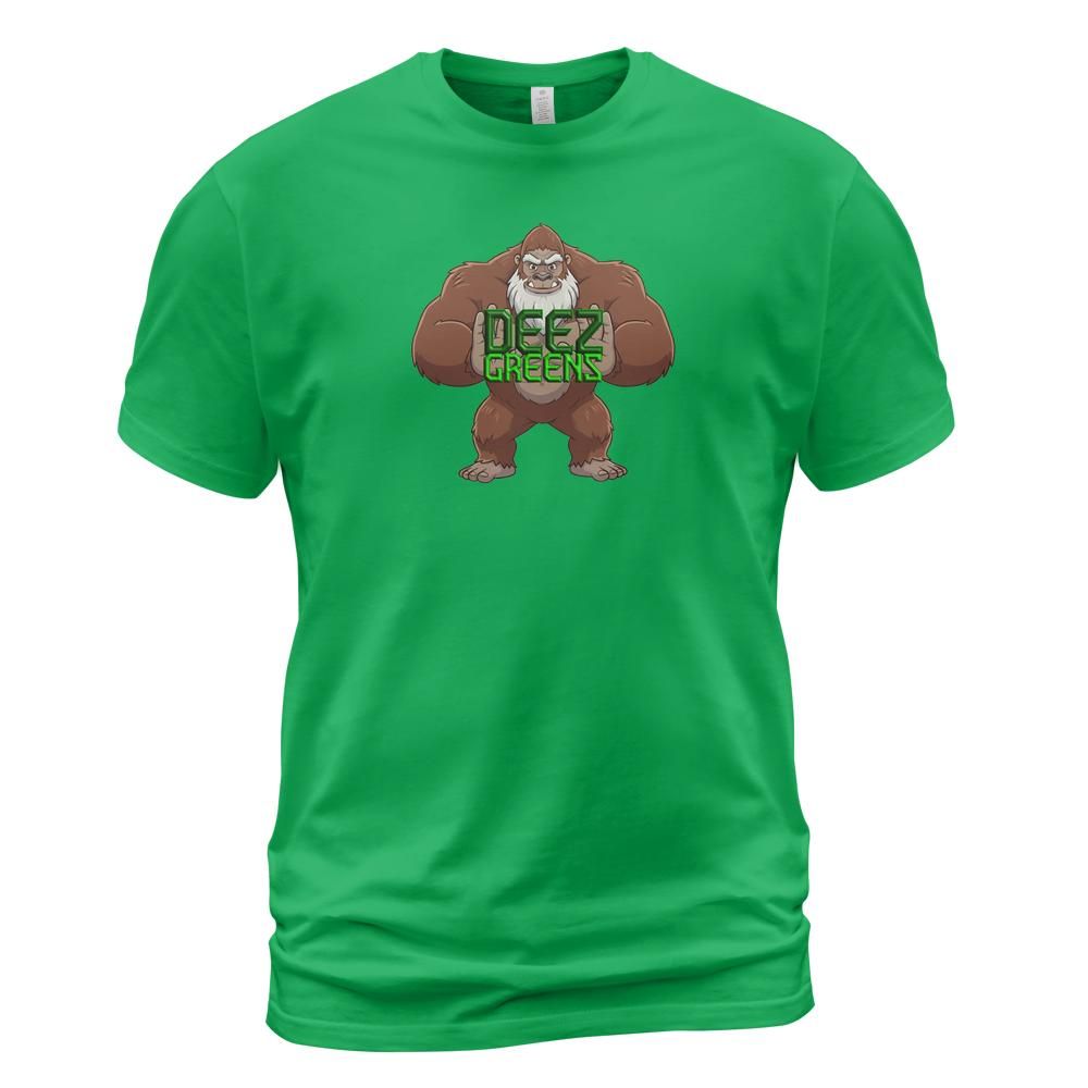 Deez Greens Logo - Sasquatch and name (Center Chest)