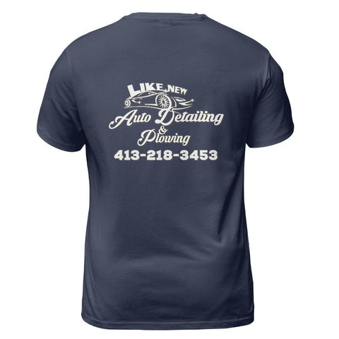 Like New Auto Detailing Logo T-Shirt (White Logo)