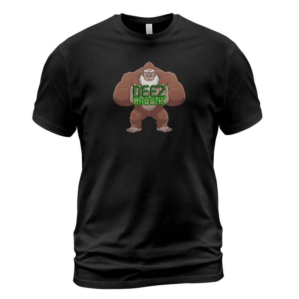 Deez Greens Logo - Sasquatch and name (Center Chest)