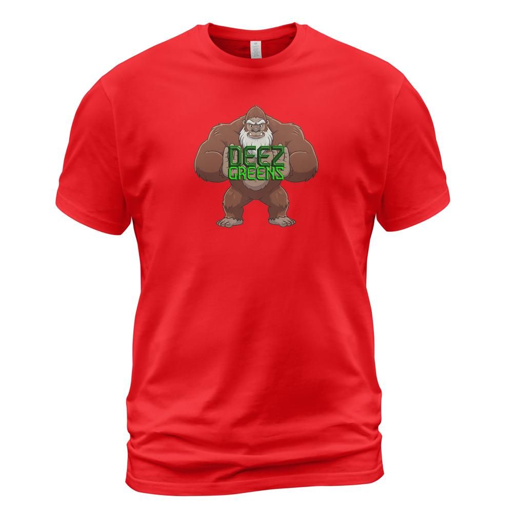 Deez Greens Logo - Sasquatch and name (Center Chest)