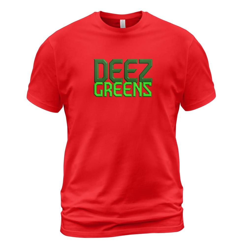 Deez Greens T-Shirt - Words Only Front Chest