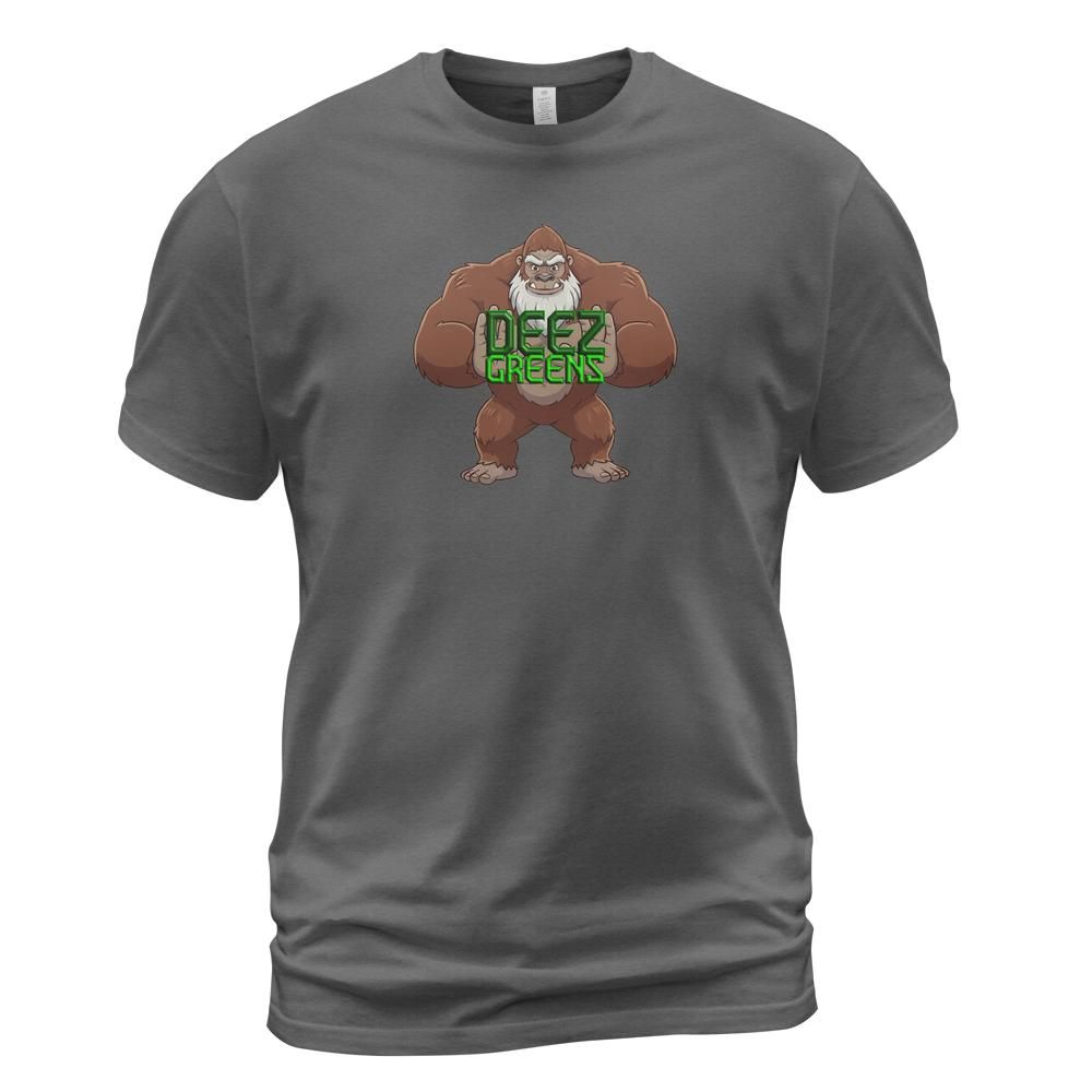 Deez Greens Logo - Sasquatch and name (Center Chest)