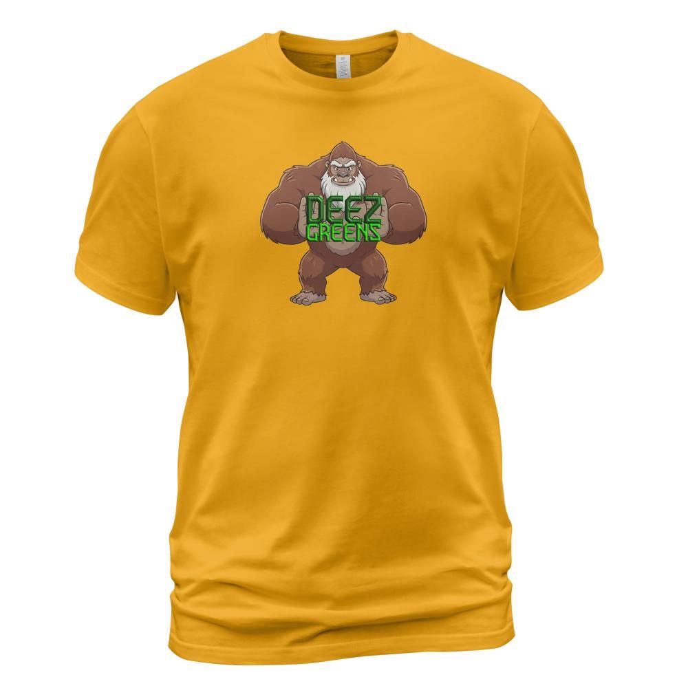 Deez Greens Logo - Sasquatch and name (Center Chest)