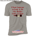 Hailley and AJ Wine Shirt (Bottle on Bottom - Light Grey / S