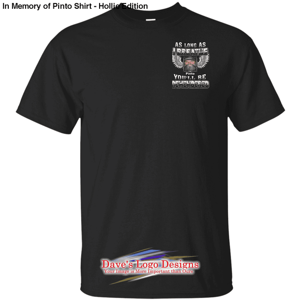 In Memory of Pinto Shirt - Hollie Edition - Black / S - 