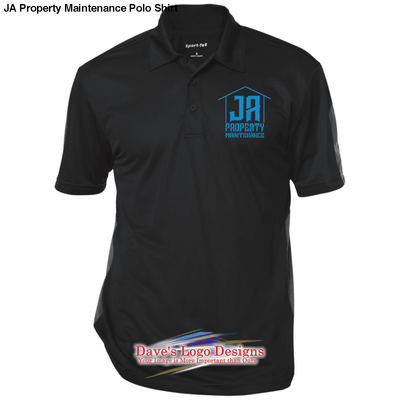 JA Property Maintenance Polo Shirt - Black/Gray / X-Small - 