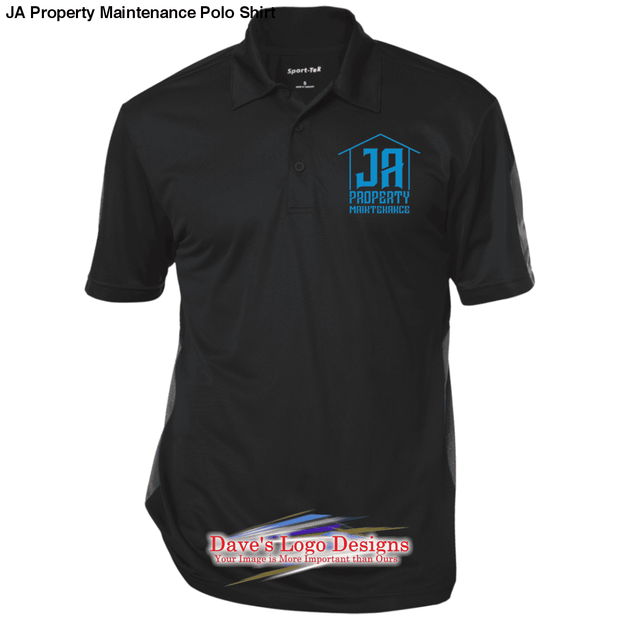 JA Property Maintenance Polo Shirt - Black/Gray / X-Small - 