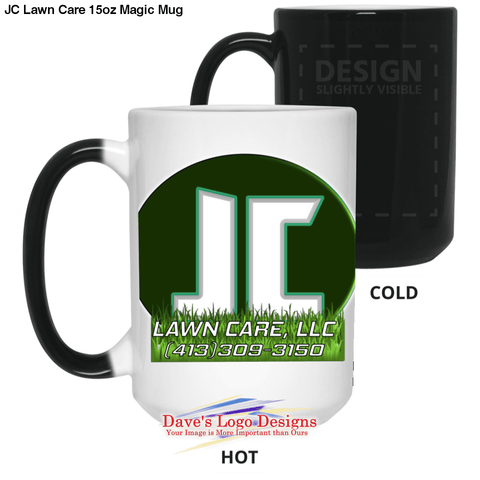 JC Lawn Care 15oz Magic Mug - White / One Size - Drinkware