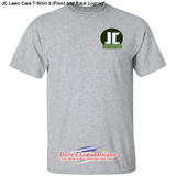 JC Lawn Care T-Shirt 3 (Front and Back Logos) - Sport Grey /