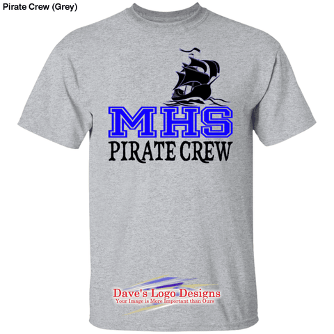 Pirate Crew (Grey) - Sport Grey / S - T-Shirts