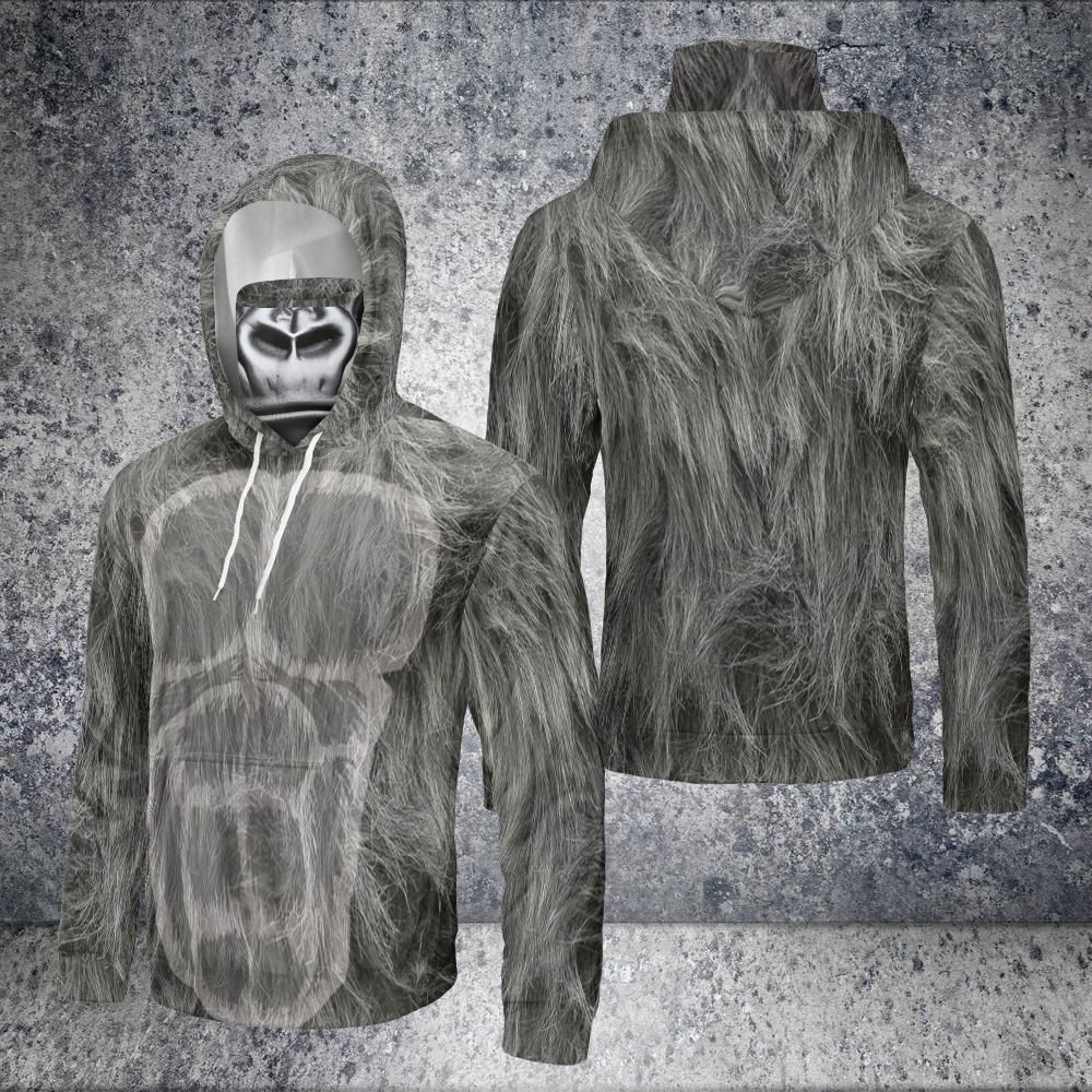 Lifelike Gorilla Gaiter Hoodie