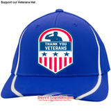 Support our Veterans Hat - True Royal/White / X-Small - Hats