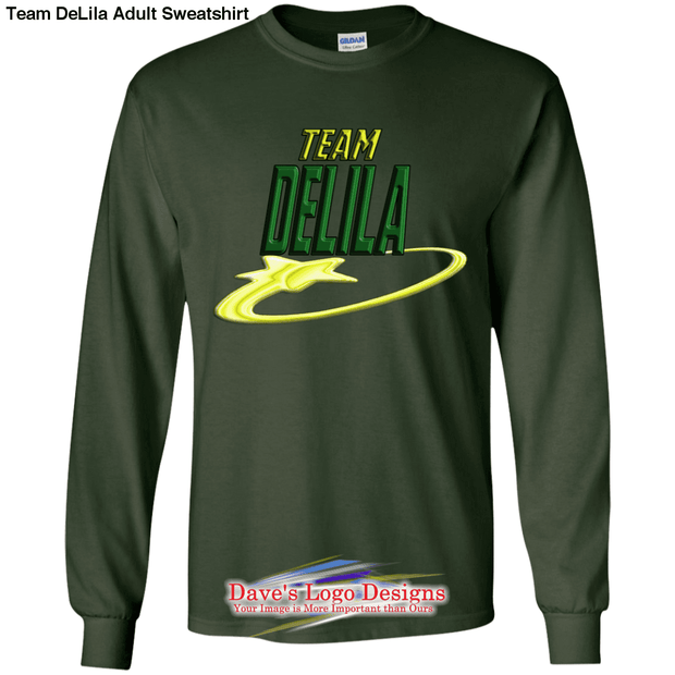 Team DeLila Adult Sweatshirt - Forest Green / S - T-Shirts