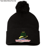 Team Delila Winter Pom Hat - Black / One Size - Hats