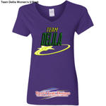 Team Delila Women’s V-Neck - Purple / S - T-Shirts