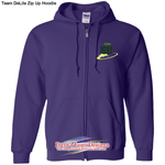 Team DeLila Zip Up Hoodie - Purple / S - Sweatshirts