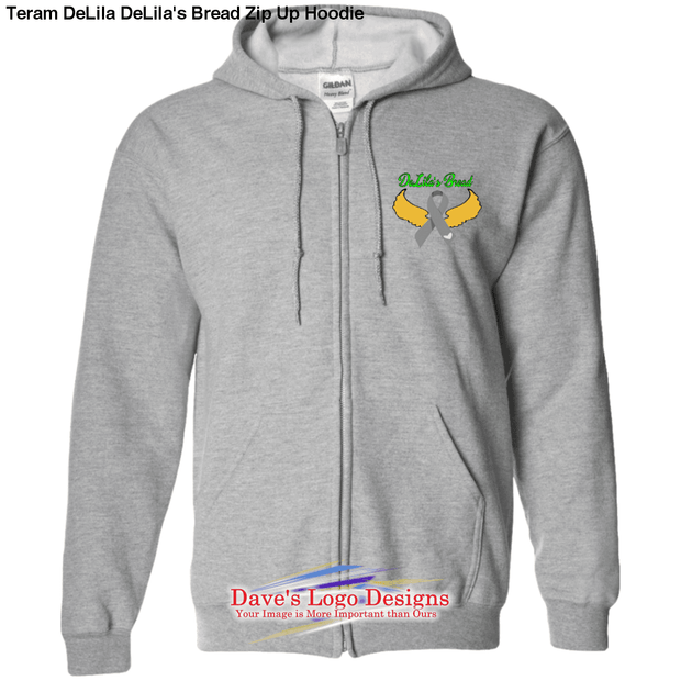 Teram DeLila DeLila’s Bread Zip Up Hoodie - Sport Grey / S -