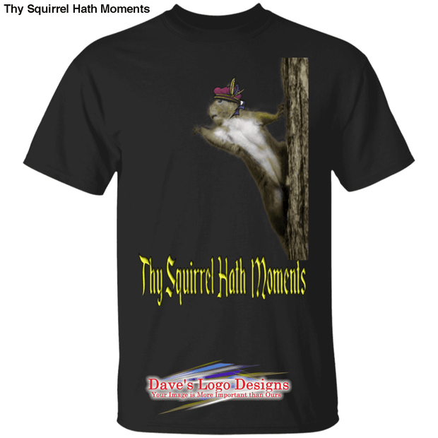 Thy Squirrel Hath Moments - Black / S - T-Shirts