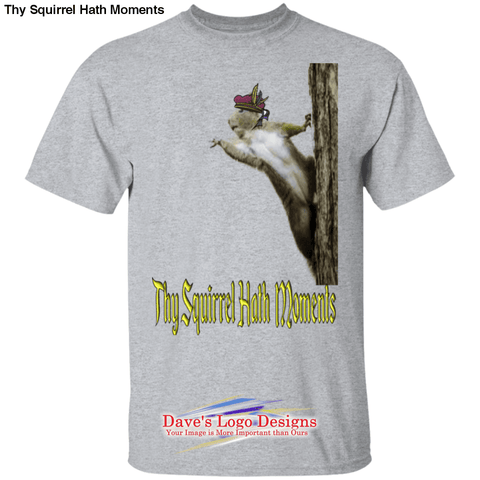 Thy Squirrel Hath Moments - Sport Grey / S - T-Shirts