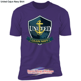 United Cajun Navy Shirt - Purple Rush / S - T-Shirts