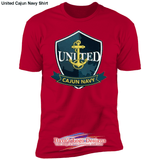 United Cajun Navy Shirt - Red / S - T-Shirts